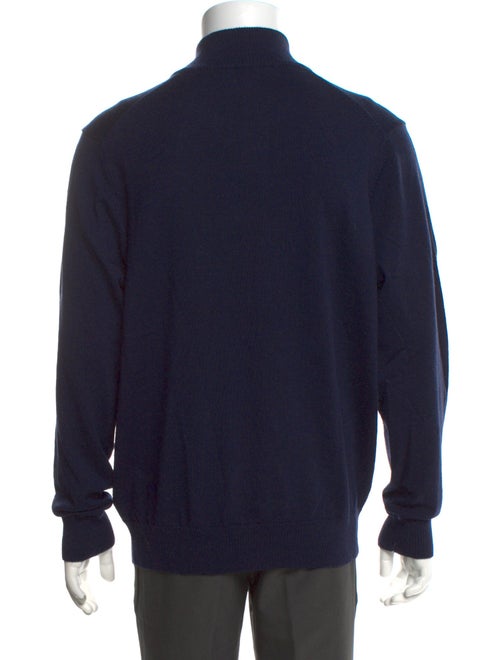 Neiman Marcus Merino Wool Turtleneck Polo Sweater