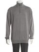 Neiman Marcus Mock Neck Long Sleeve Pullover