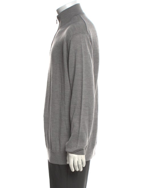 Neiman Marcus Mock Neck Long Sleeve Pullover