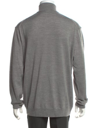 Neiman Marcus Mock Neck Long Sleeve Pullover