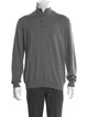 Neiman Marcus Merino Wool Mock Neck Pullover
