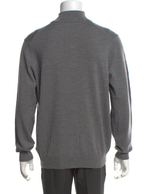 Neiman Marcus Merino Wool Mock Neck Pullover
