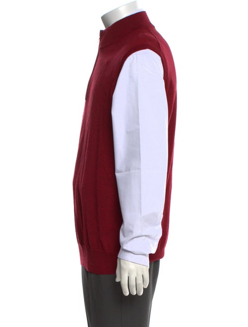 Neiman Marcus Turtleneck Sleeveless Sweater Vest