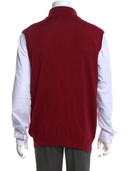 Neiman Marcus Turtleneck Sleeveless Sweater Vest