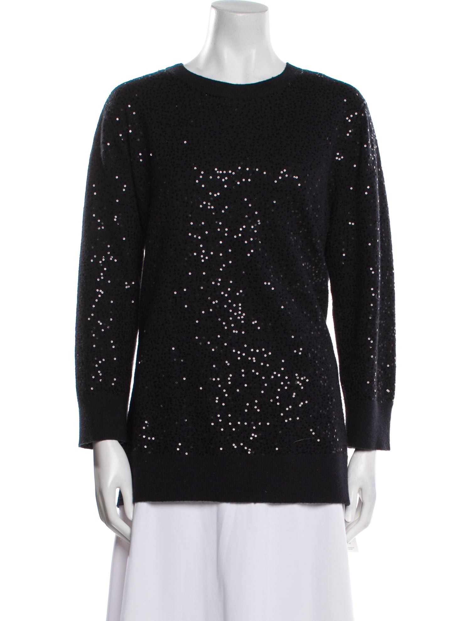 Neiman Marcus Cashmere Crew Neck Sweater