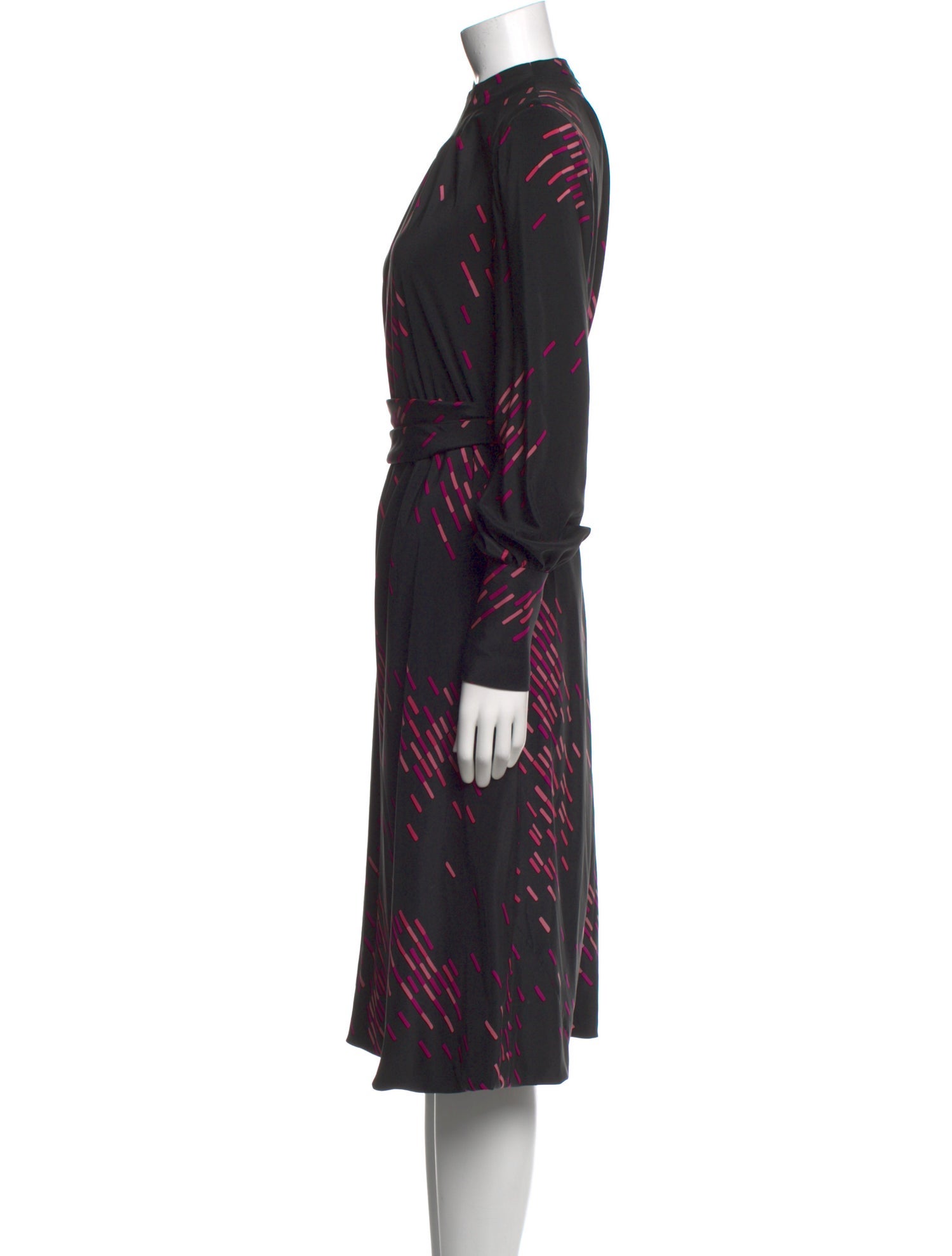Neiman Marcus Printed Midi Length Dress