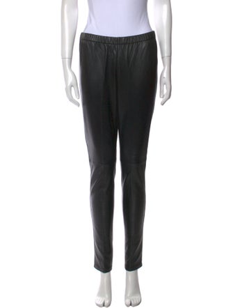 Neiman Marcus Leather Skinny Leg Pants