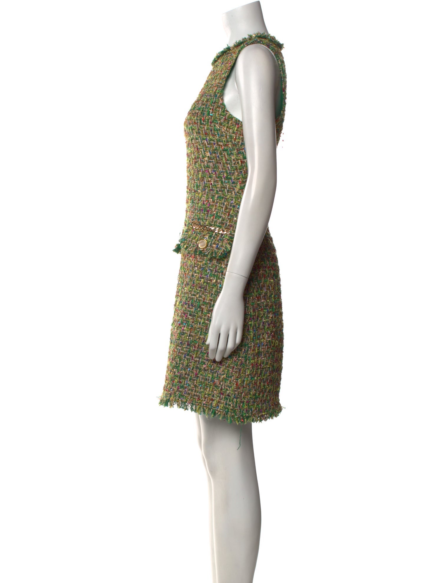 Neiman Marcus Tweed Pattern Mini Dress