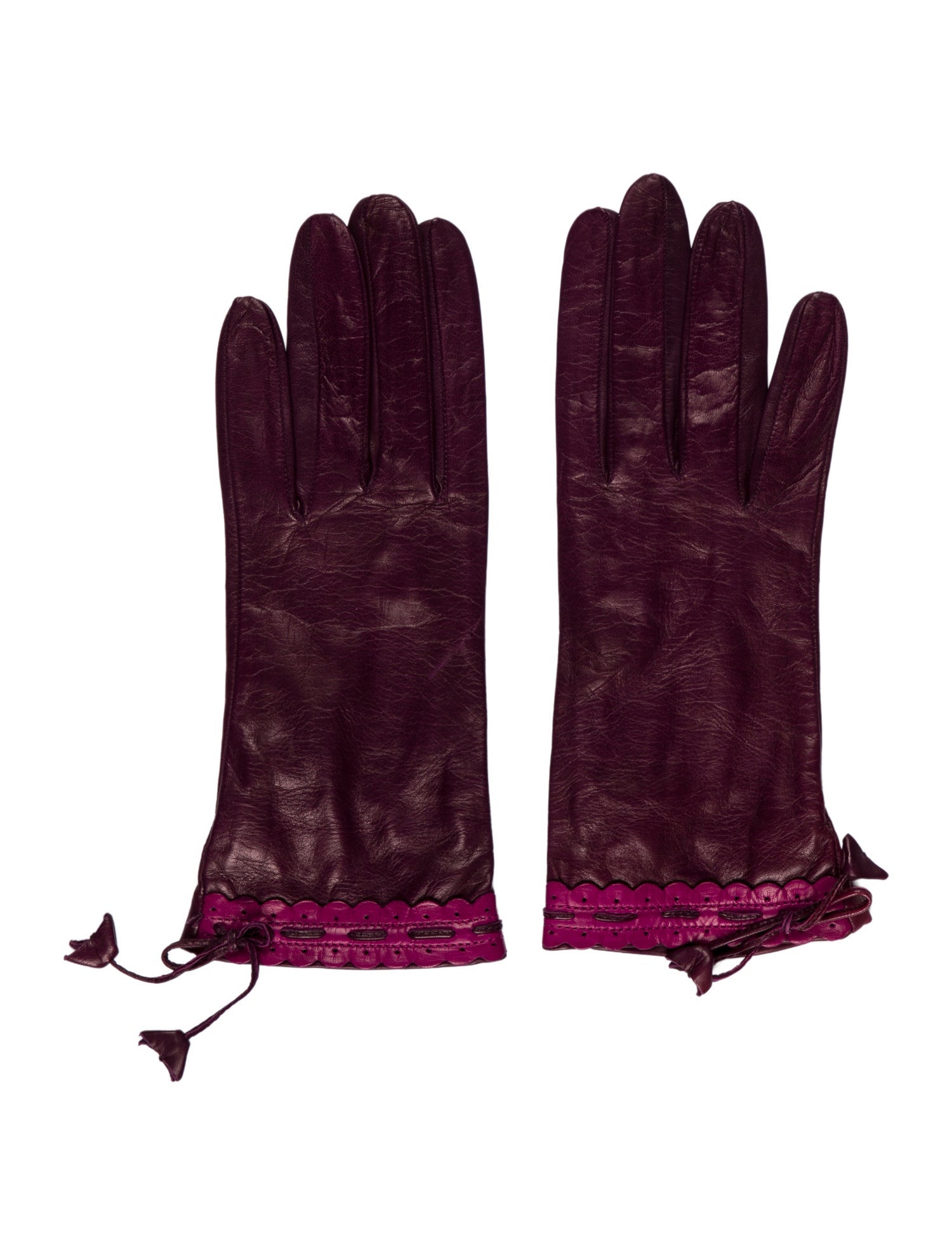 Neiman Marcus Leather WInter Gloves