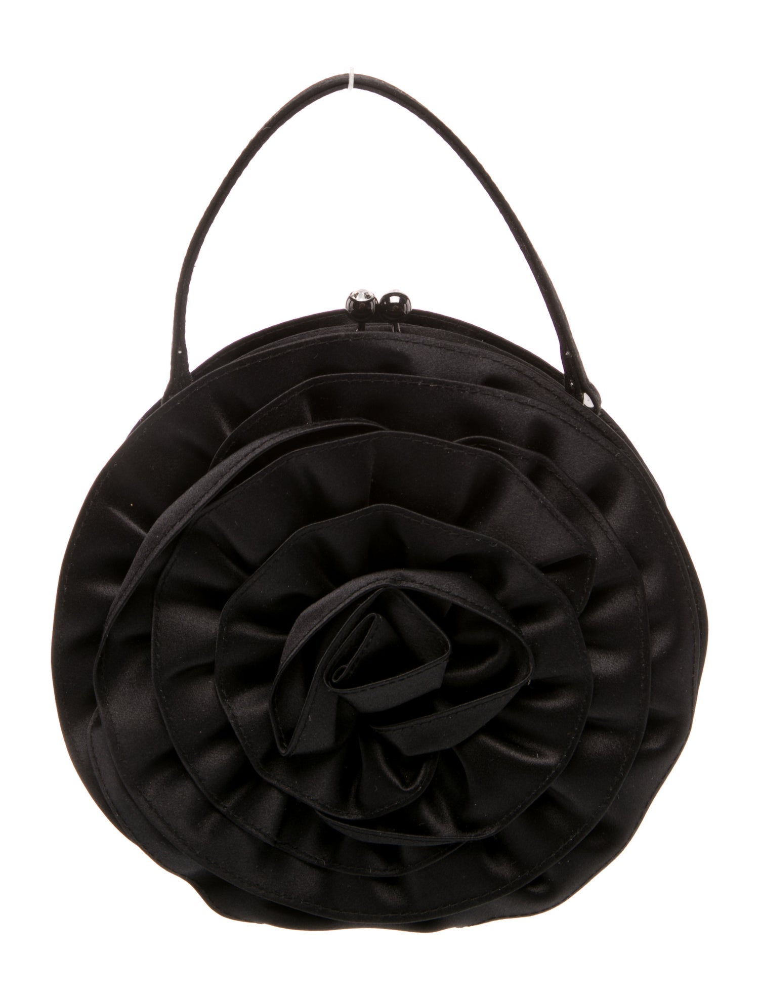 Neiman Marcus Satin Top Handle Bag