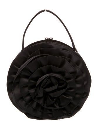 Neiman Marcus Satin Top Handle Bag