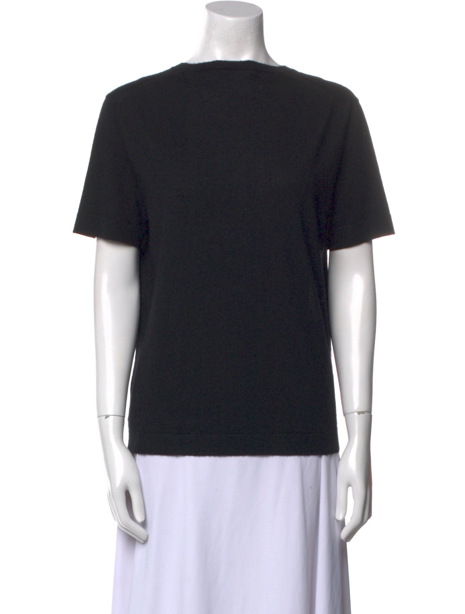 Neiman Marcus Cashmere Bateau Neckline T-Shirt