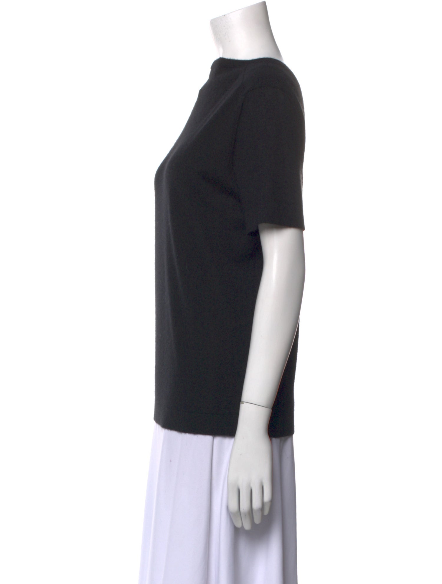 Neiman Marcus Cashmere Bateau Neckline T-Shirt