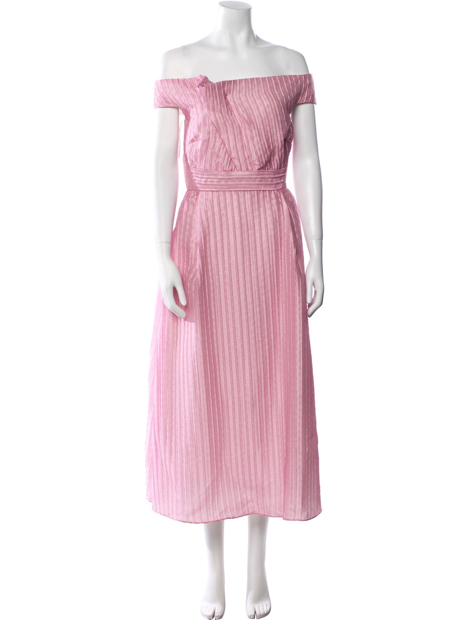 Neiman Marcus Off-The-Shoulder Long Dress