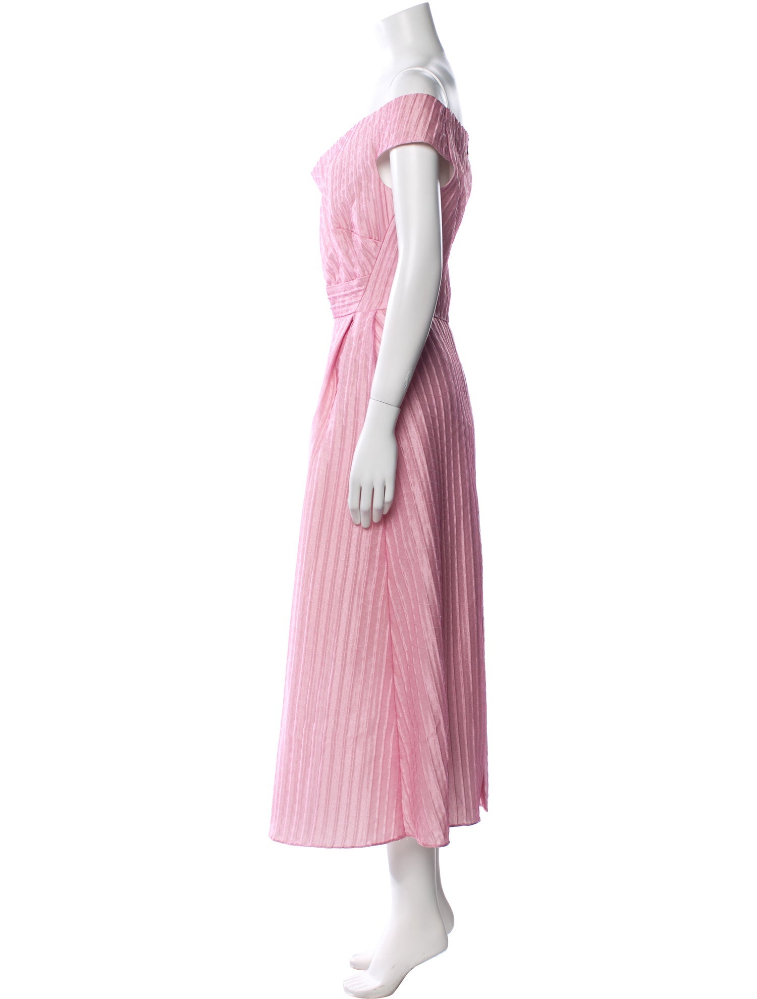 Neiman Marcus Off-The-Shoulder Long Dress