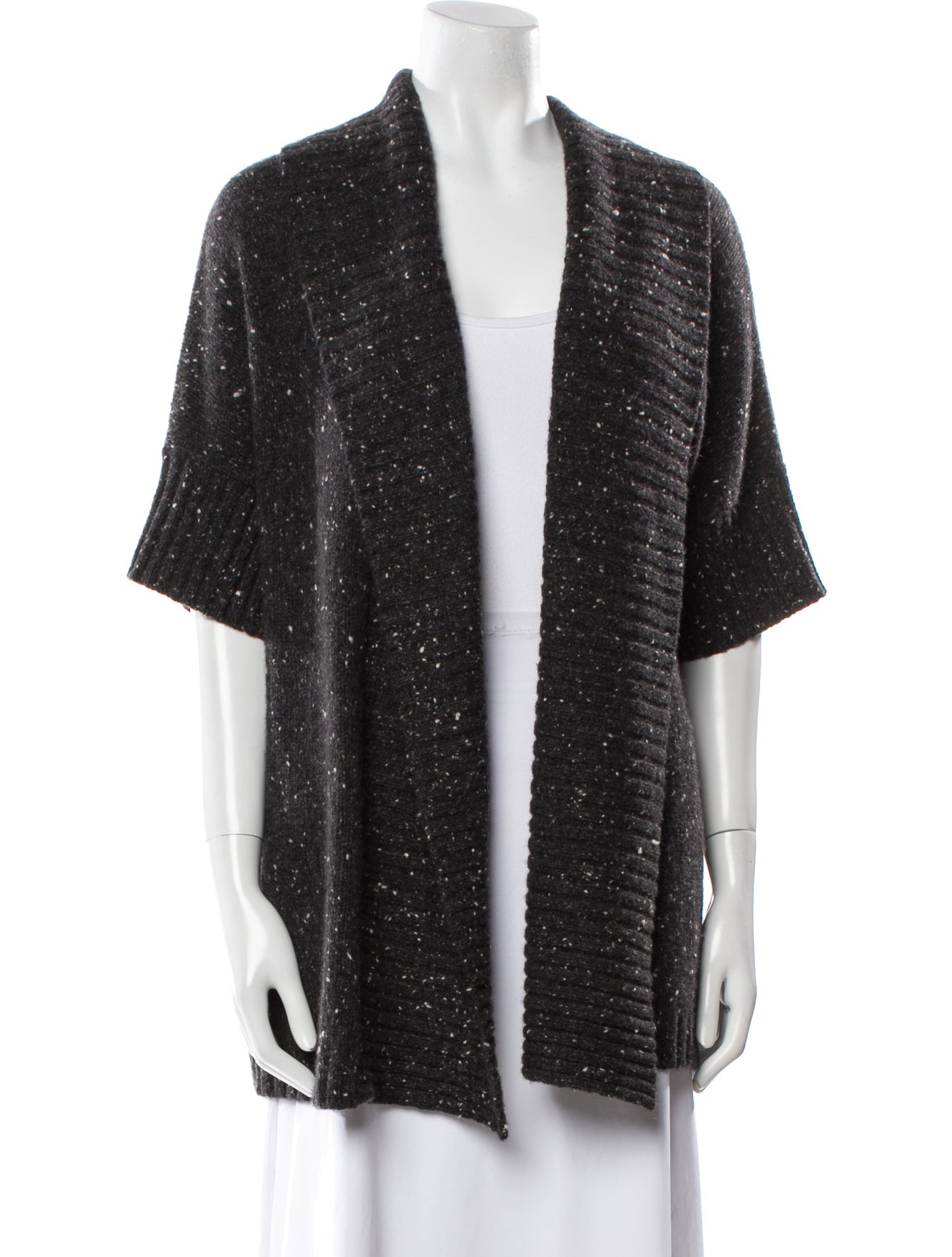 Neiman Marcus Cashmere Open Front Sweater