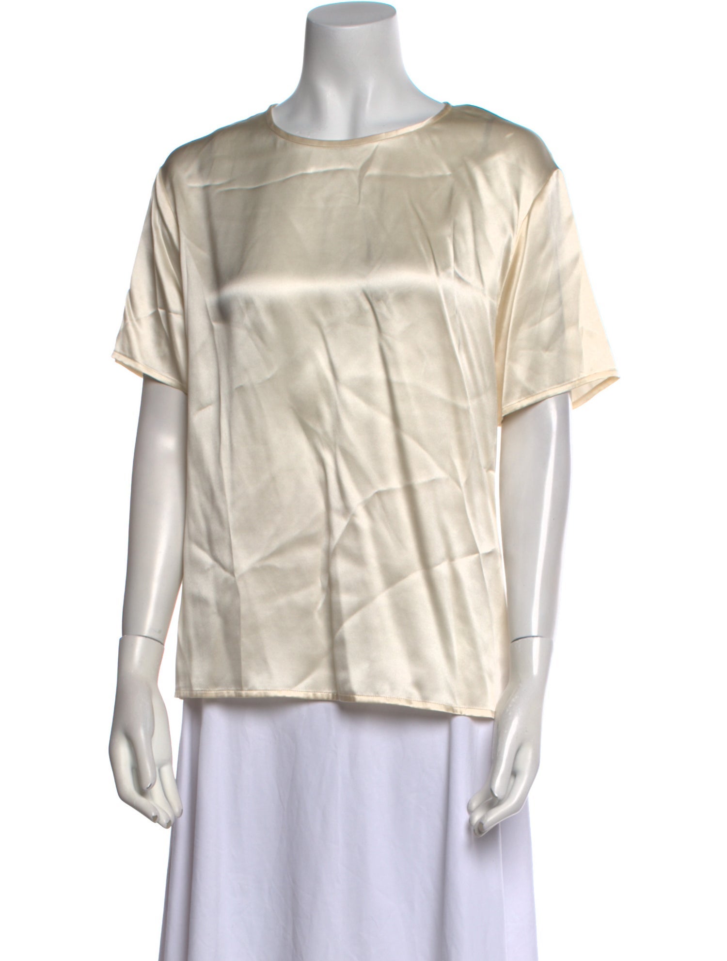 Neiman Marcus Silk Scoop Neck Blouse w/ Tags