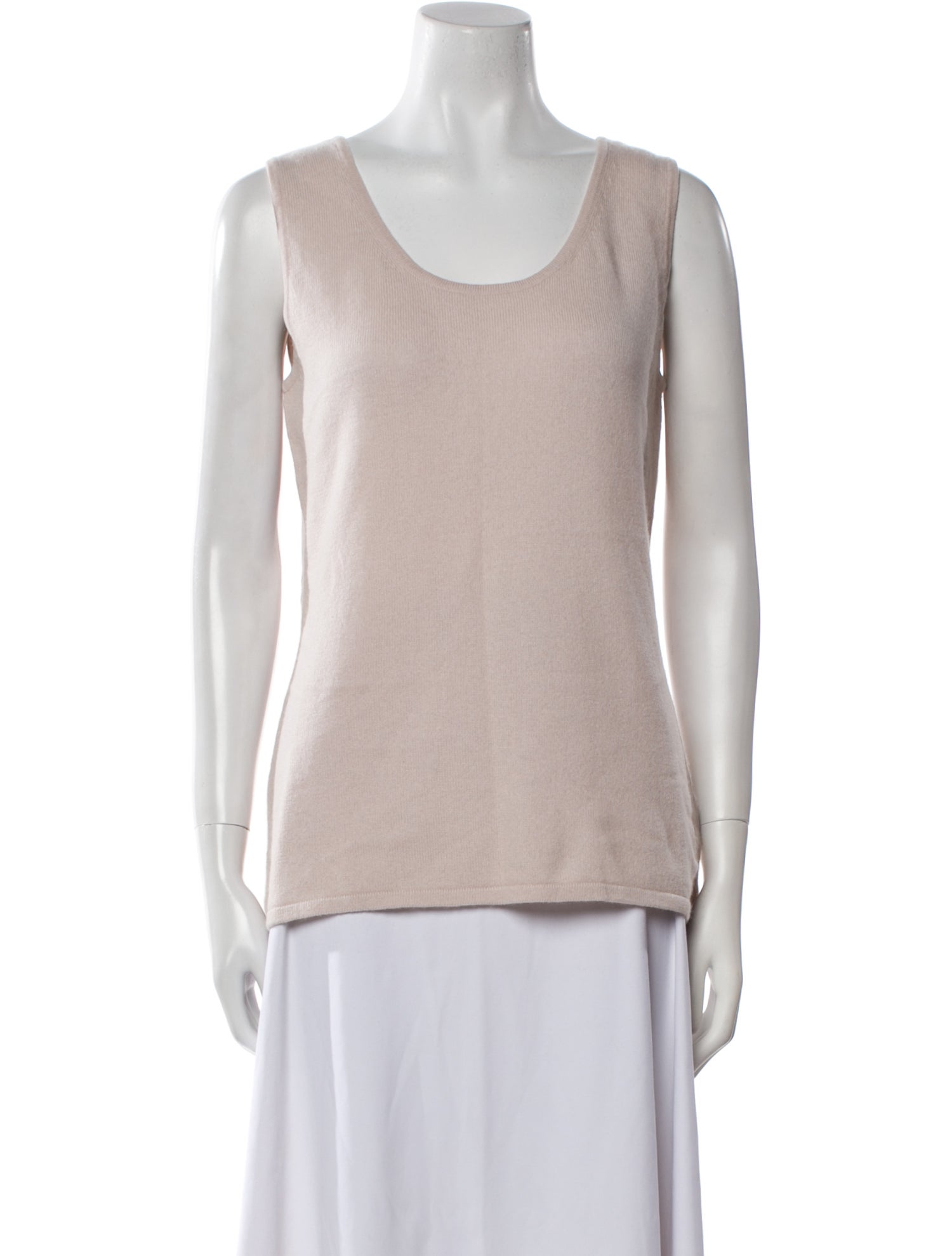 Neiman Marcus Cashmere Scoop Neck Top