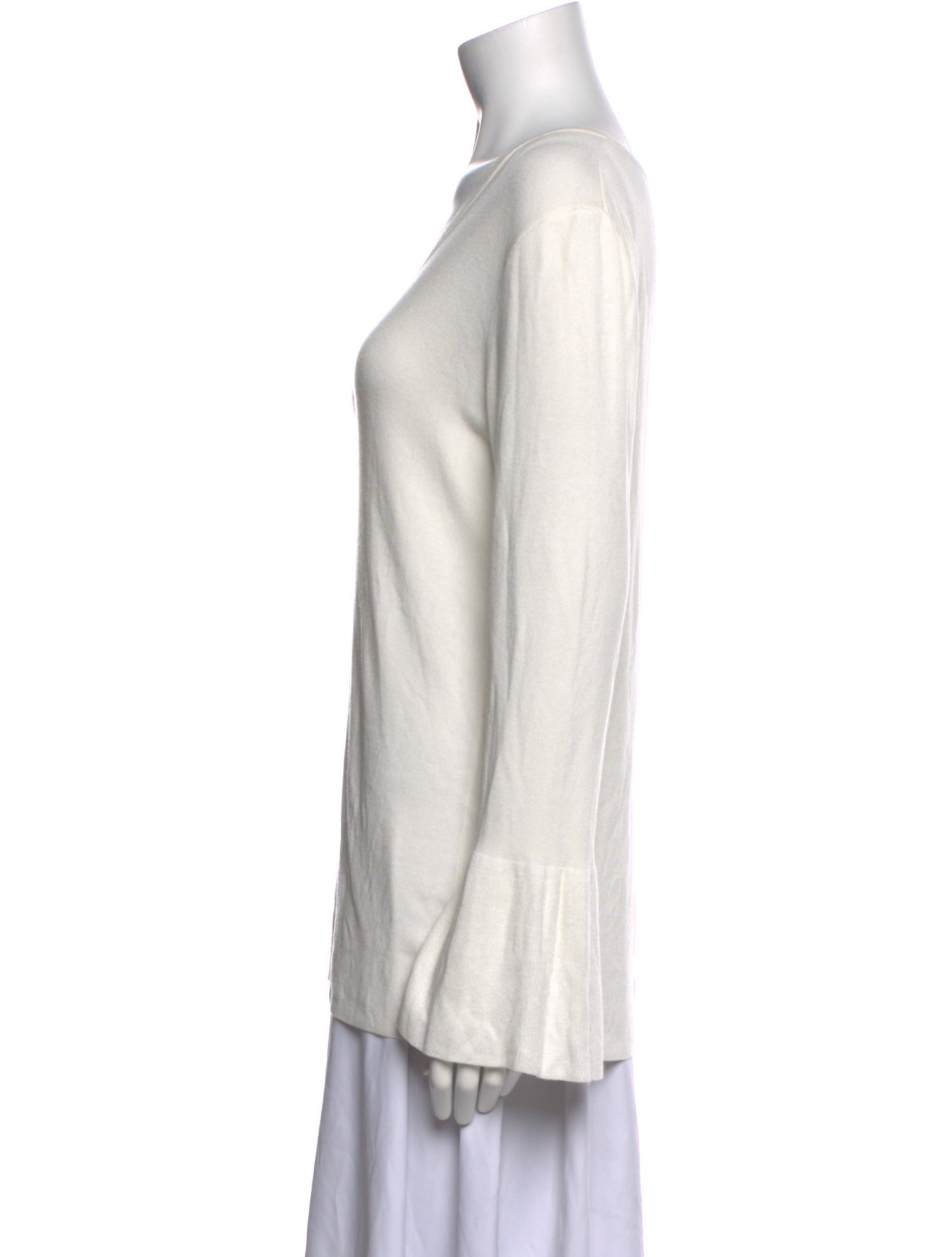 Neiman Marcus V-Neck Long Sleeve Sweatshirt