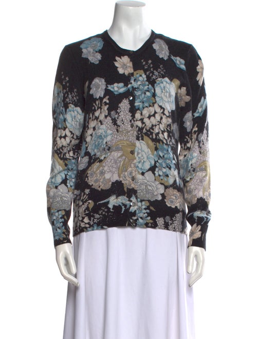 Neiman Marcus Cashmere Printed Sweater