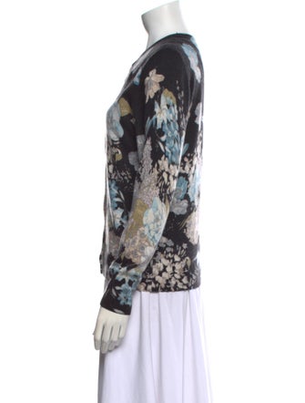 Neiman Marcus Cashmere Printed Sweater