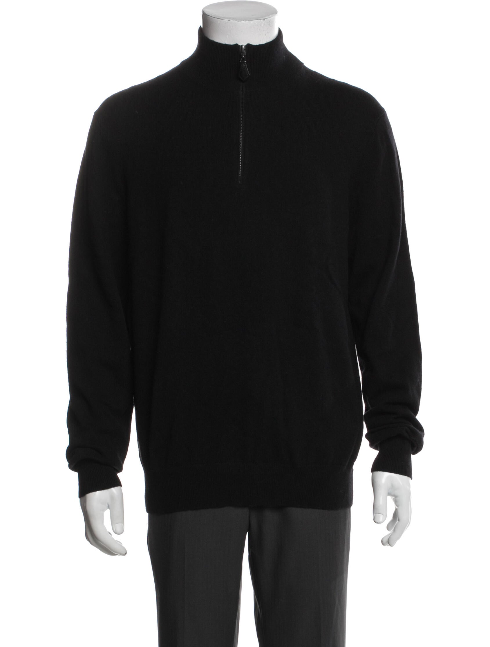 Neiman Marcus Cashmere Turtleneck Polo Sweater