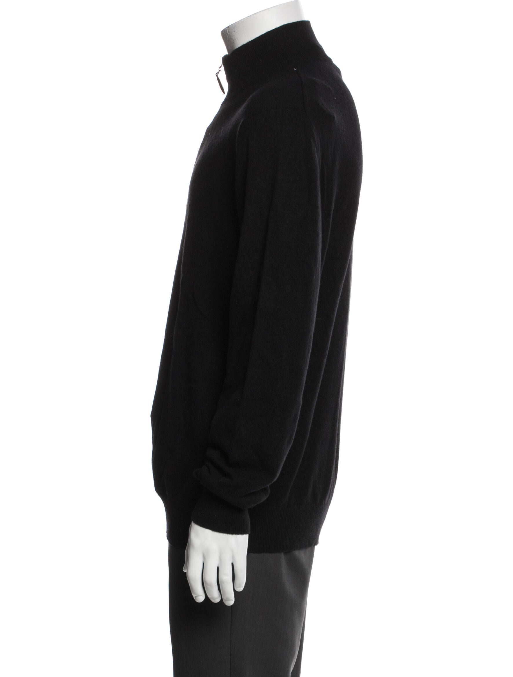 Neiman Marcus Cashmere Turtleneck Polo Sweater