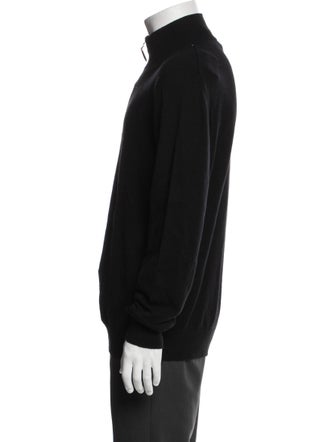 Neiman Marcus Cashmere Turtleneck Polo Sweater