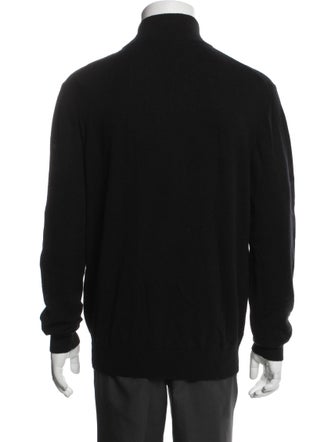 Neiman Marcus Cashmere Turtleneck Polo Sweater