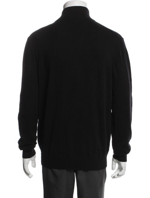 Neiman Marcus Cashmere Turtleneck Polo Sweater