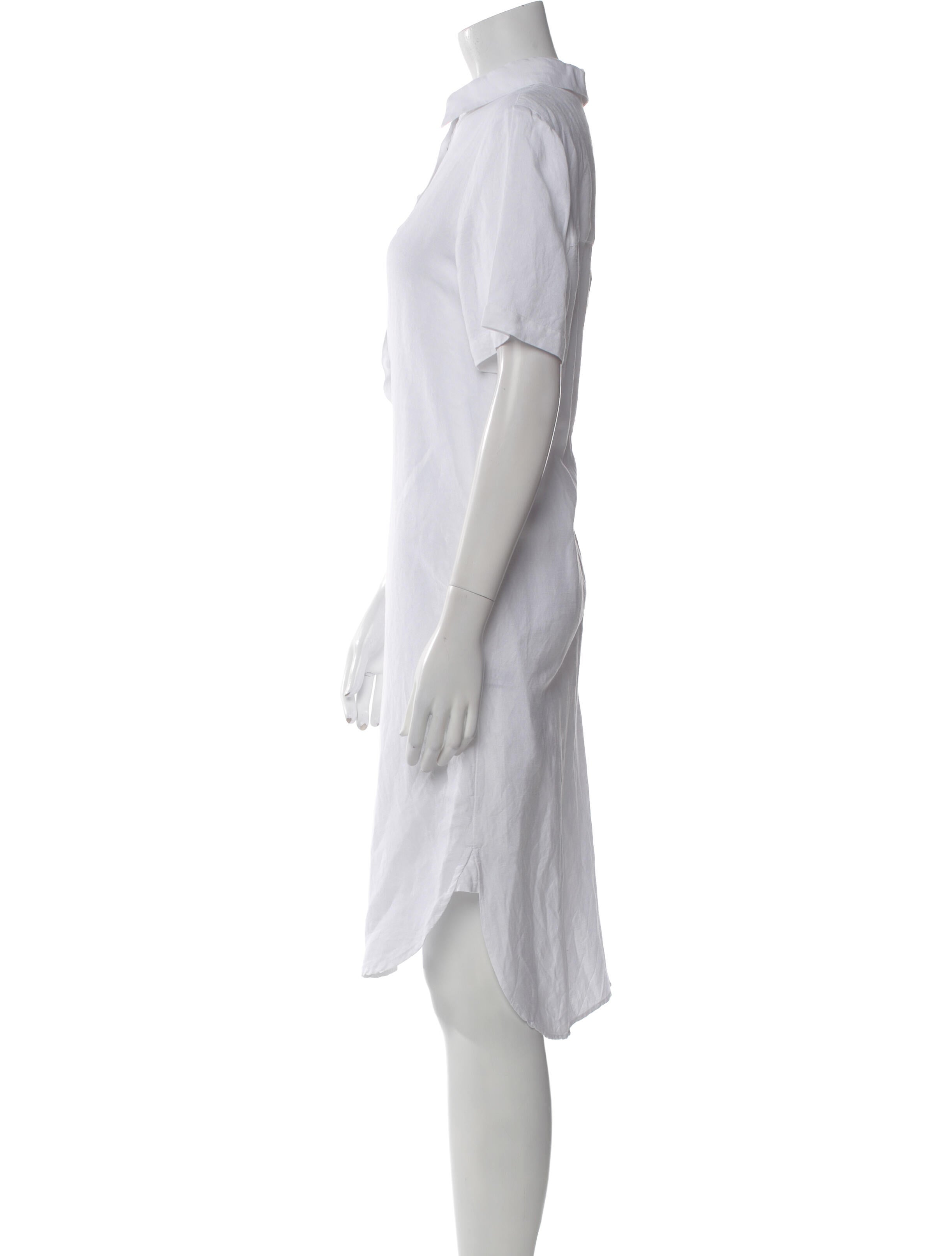 Neiman Marcus Linen Midi Length Dress