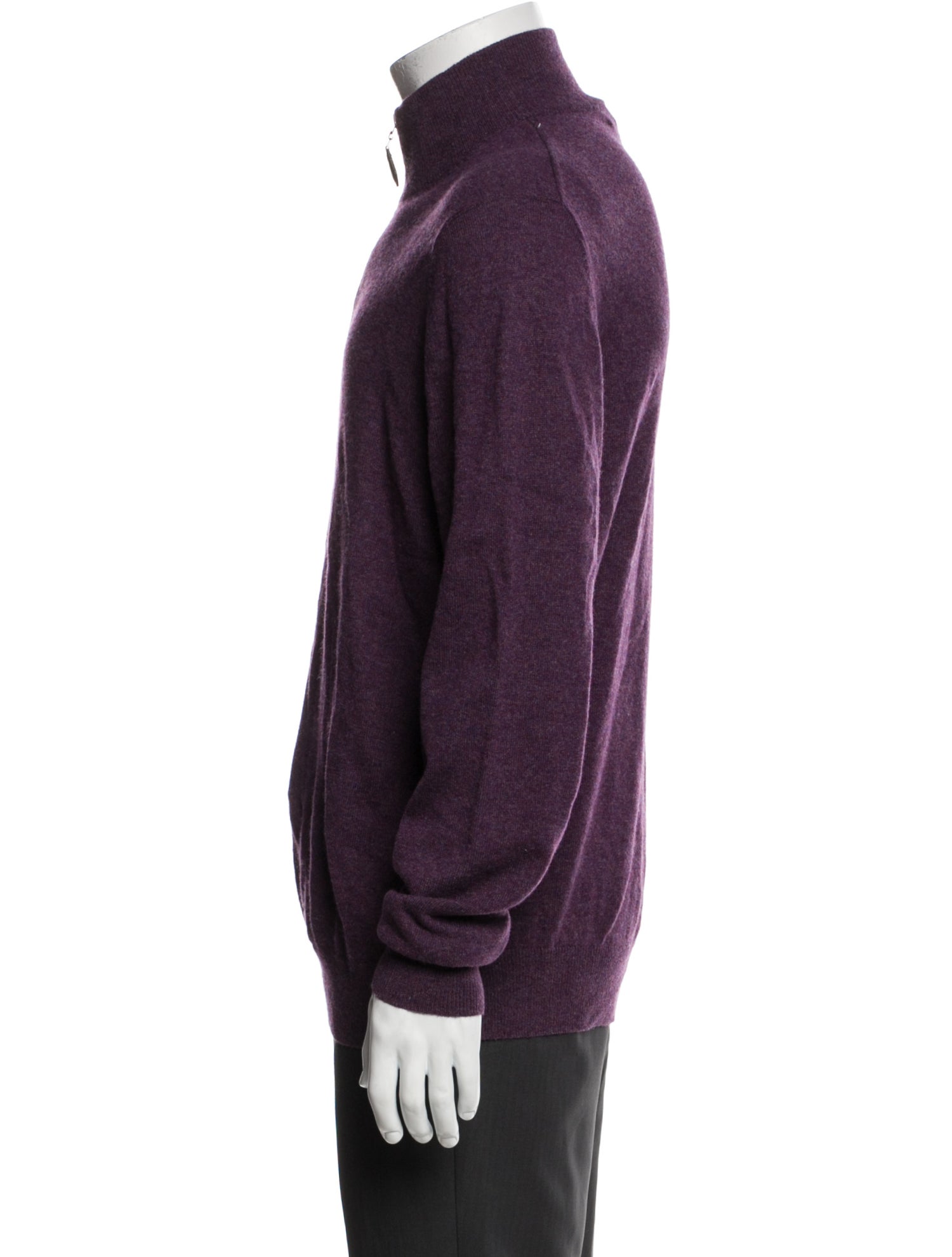 Neiman Marcus Cashmere Turtleneck Polo Sweater