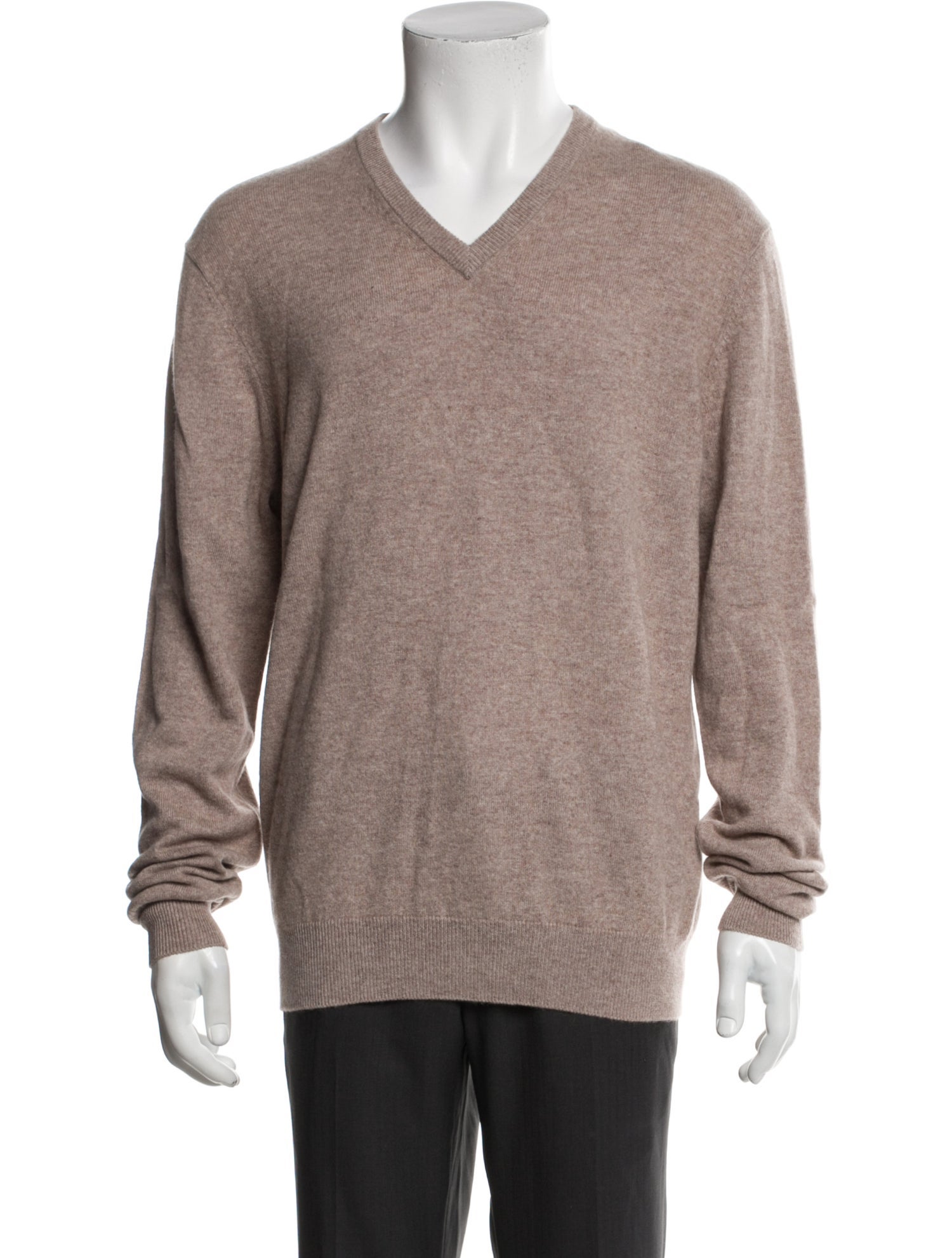 Neiman Marcus Cashmere V-Neck Pullover