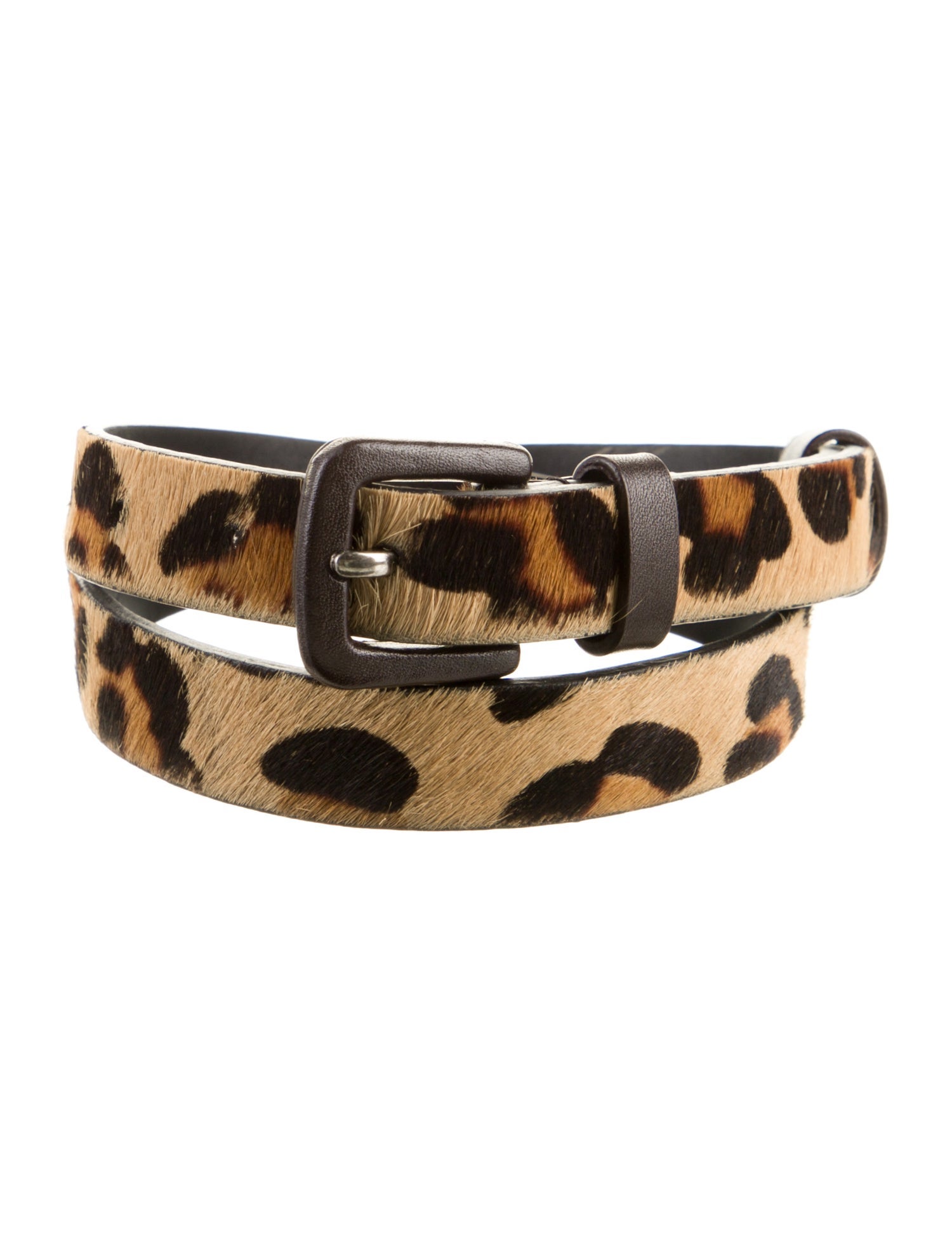 Neiman Marcus Skinny Ponyhair Belt