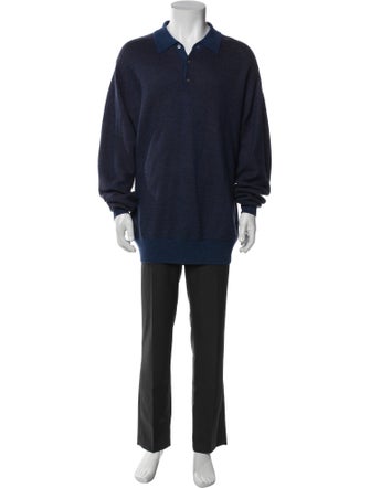 Neiman Marcus Merino Wool Mock Neck Cardigan