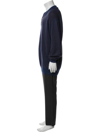 Neiman Marcus Merino Wool Mock Neck Cardigan