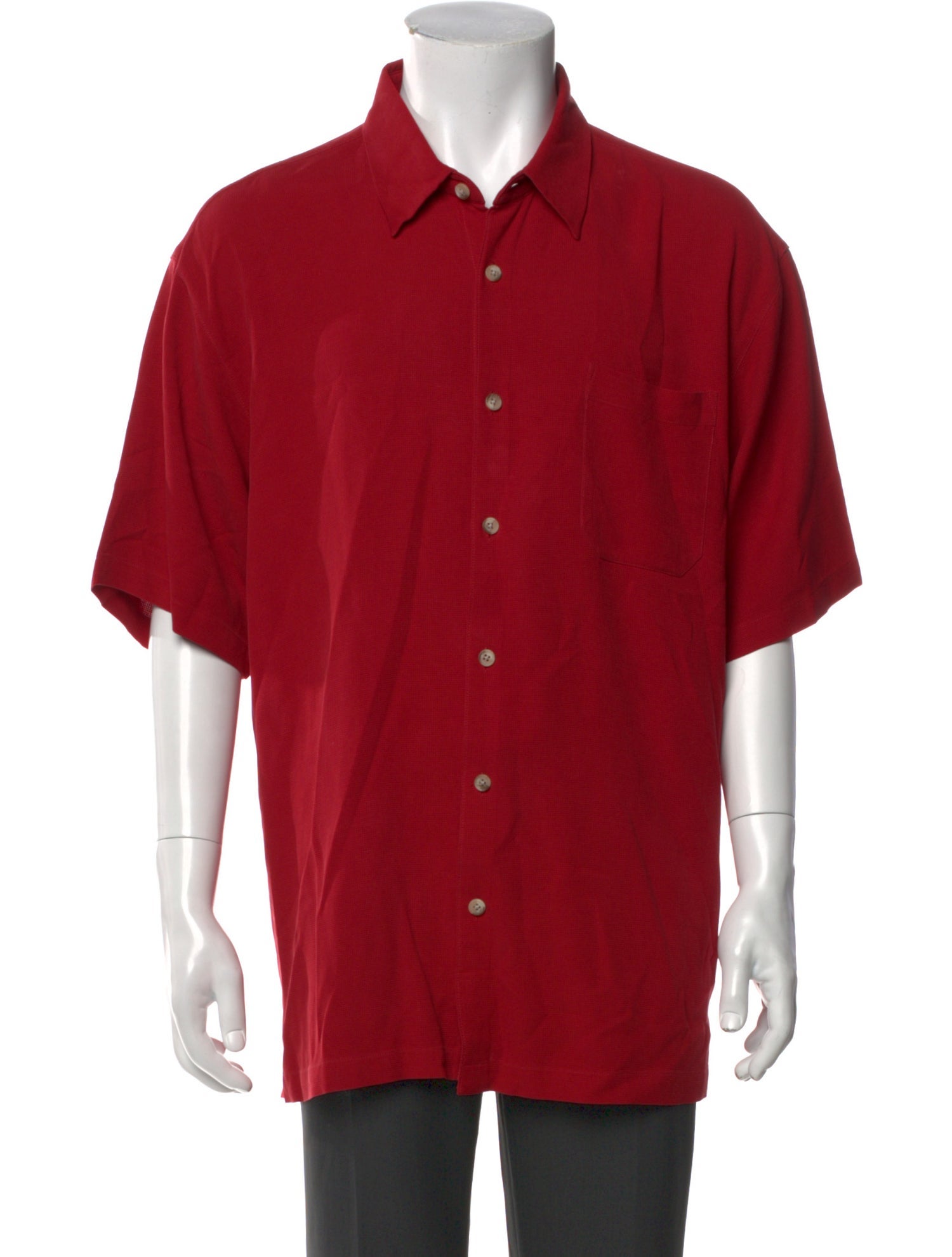 Neiman Marcus Silk Collar Polo Shirt
