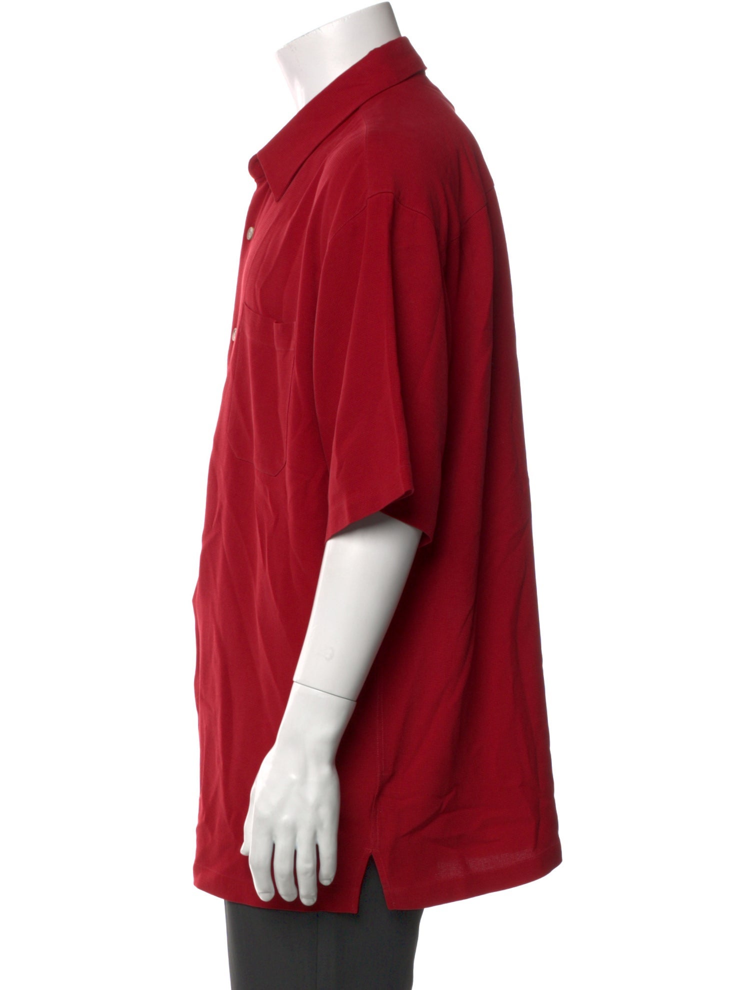 Neiman Marcus Silk Collar Polo Shirt