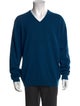 Neiman Marcus Cashmere V-Neck Pullover
