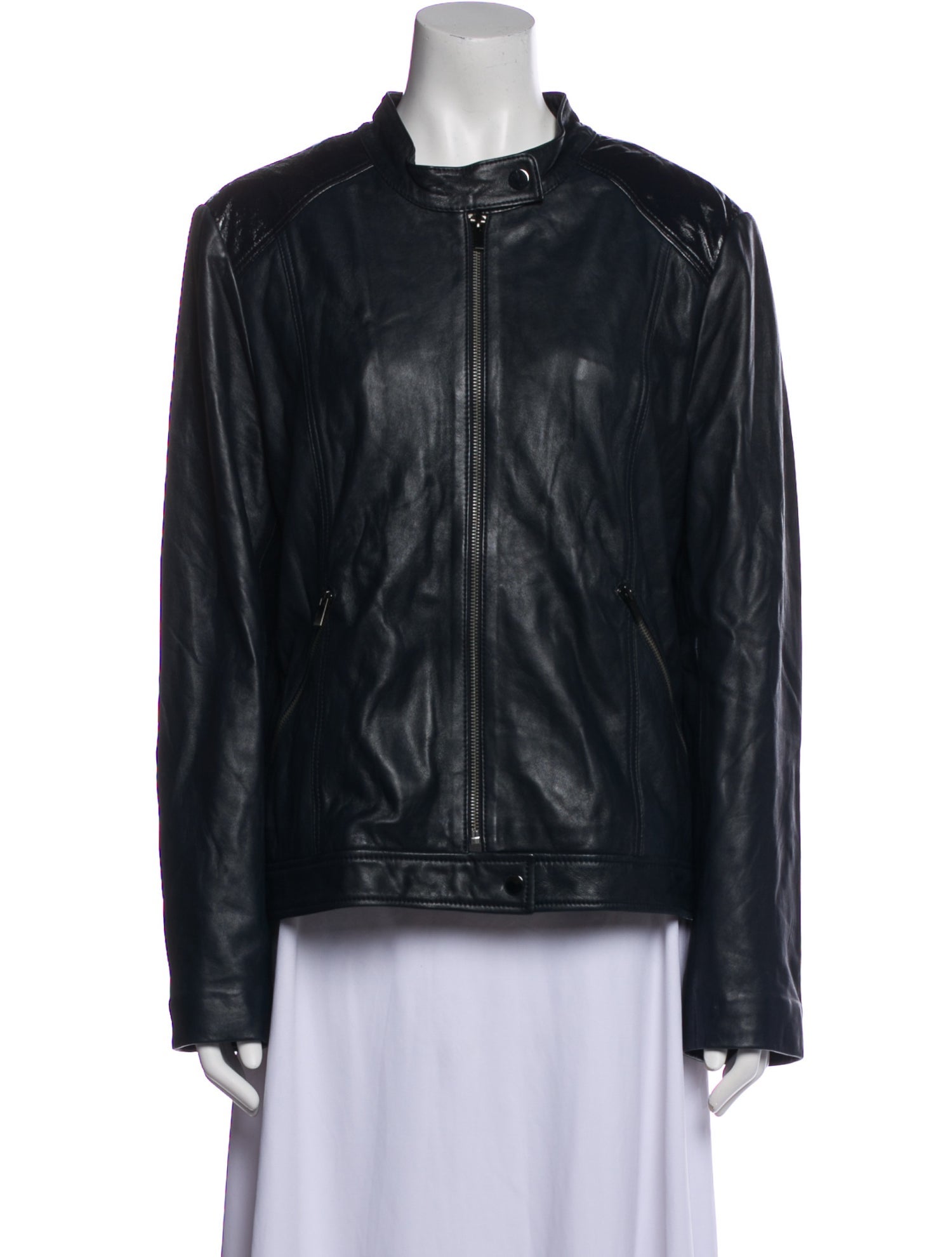 Neiman Marcus Leather Biker Jacket