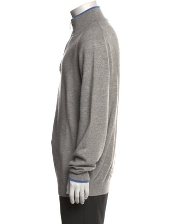 Neiman Marcus Cashmere Mock Neck Pullover