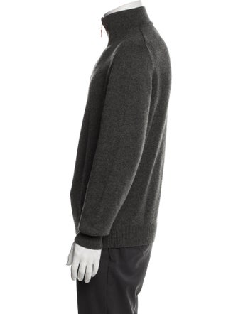 Neiman Marcus Cashmere Mock Neck Pullover