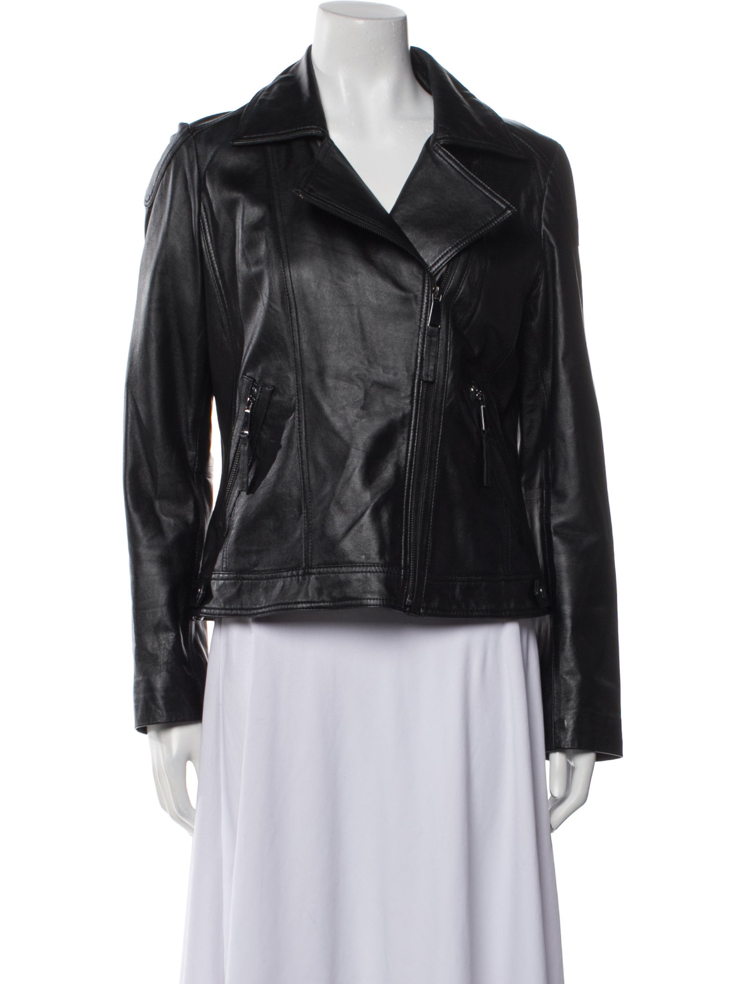 Neiman Marcus Leather Biker Jacket