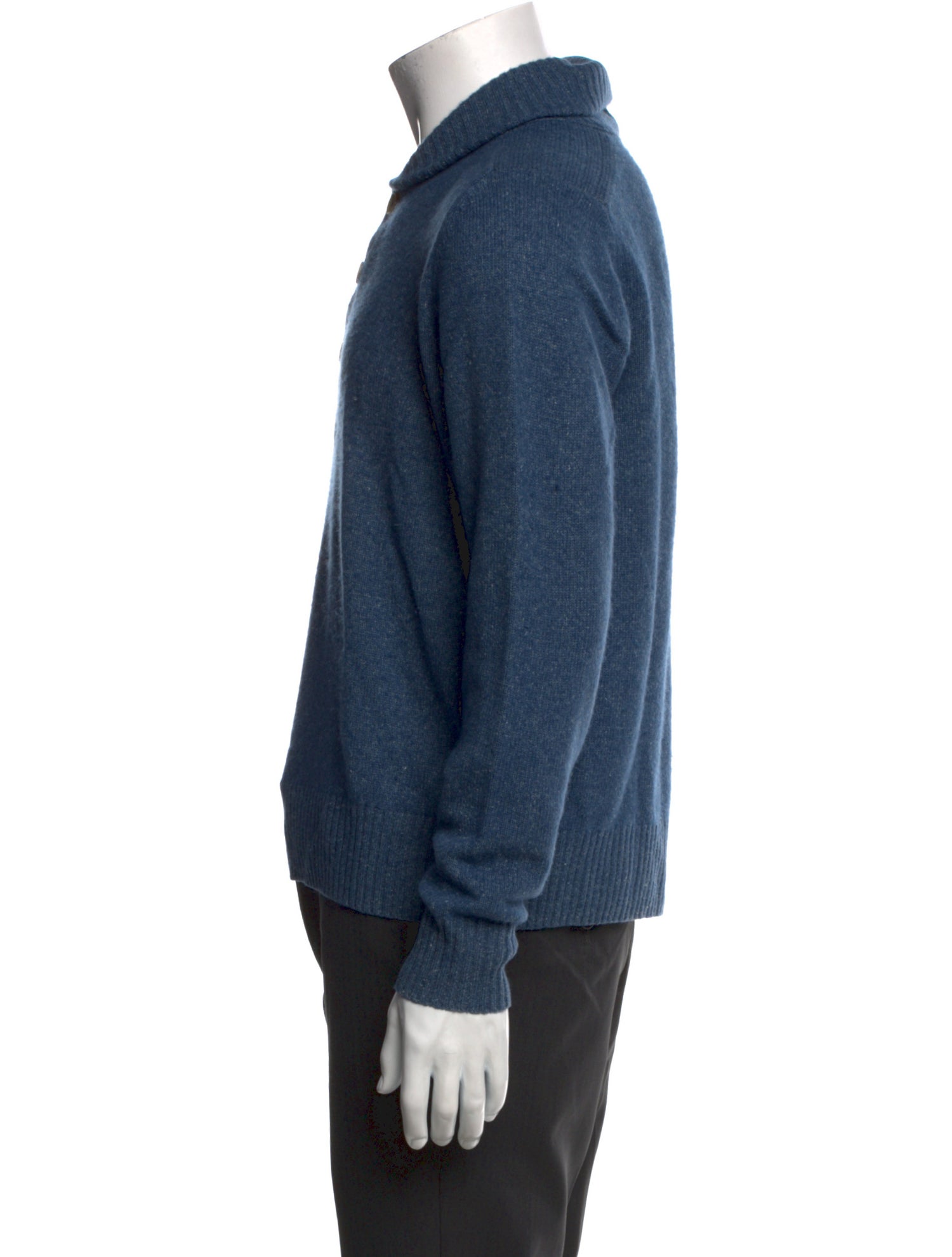 Neiman Marcus Cashmere Collar Polo Sweater