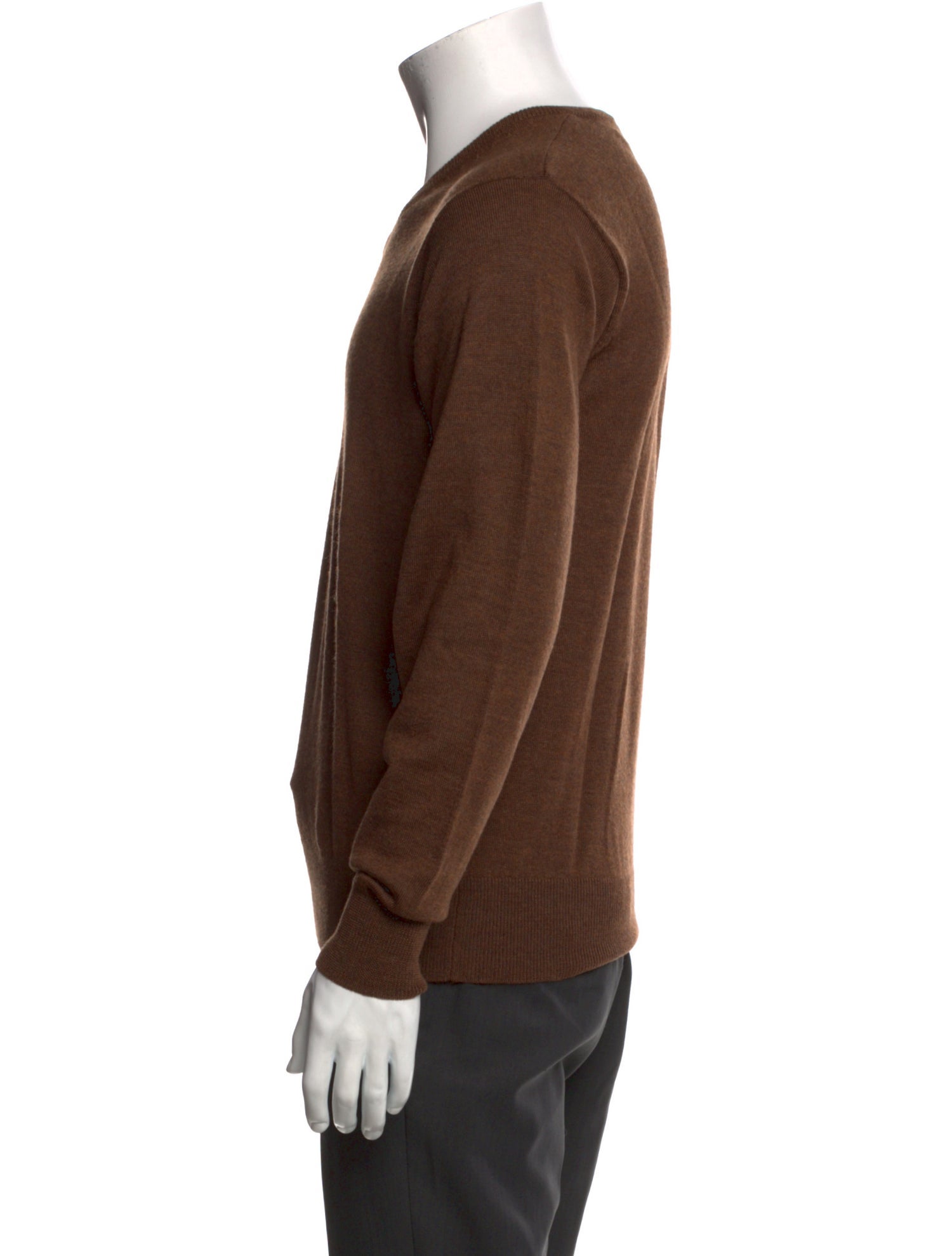 Neiman Marcus Merino Wool V-Neck Pullover
