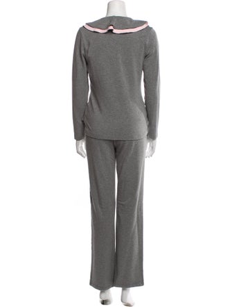 Neiman Marcus Ruffle Embellishment Lounge Set