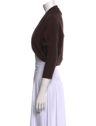 Neiman Marcus Cashmere Open Front Sweater