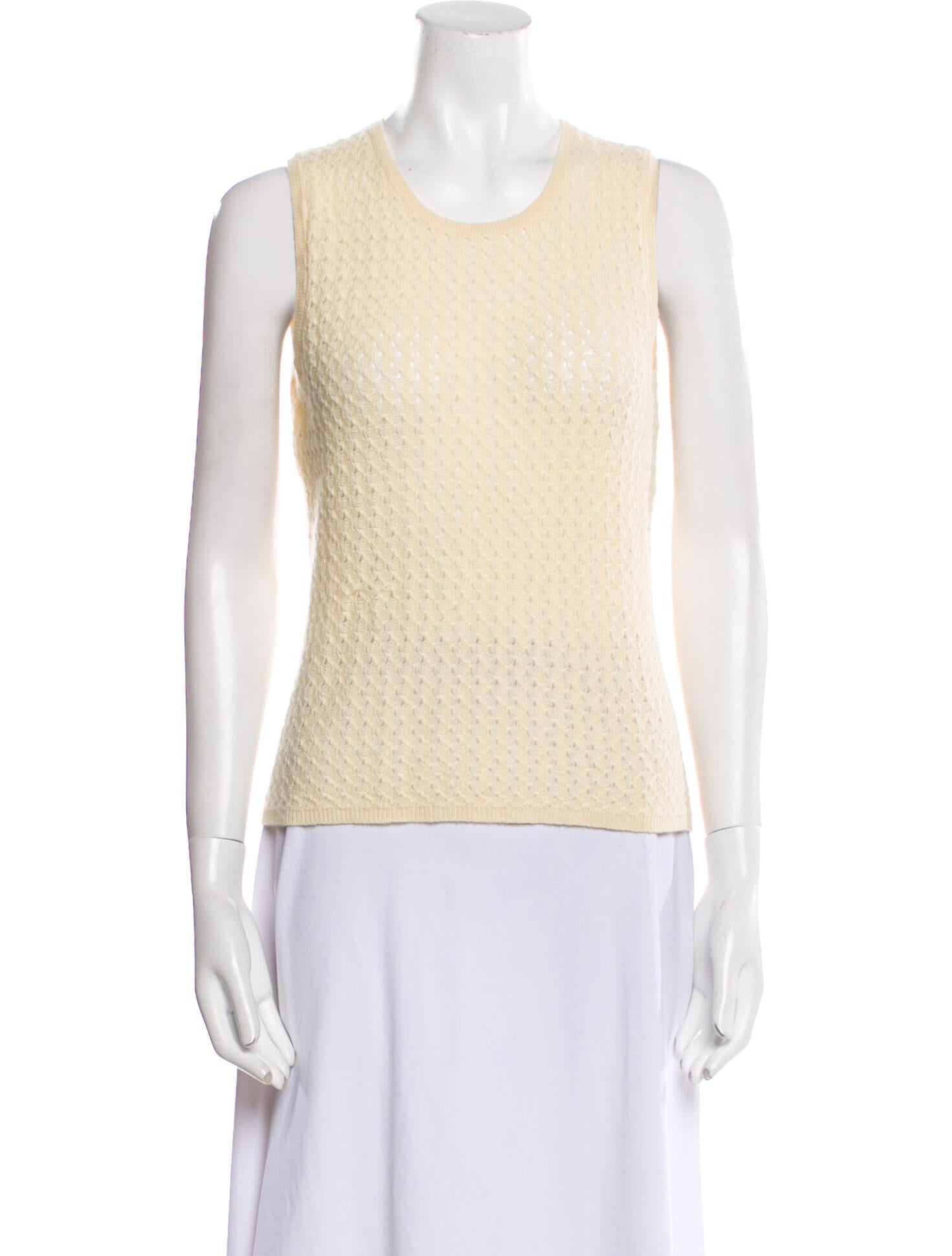 Neiman Marcus Cashmere Scoop Neck Top
