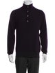Neiman Marcus Cashmere Turtleneck Polo Sweater