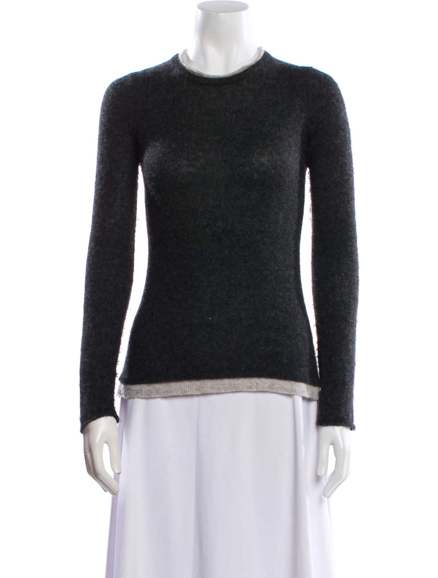 Neiman Marcus Cashmere Crew Neck Sweater
